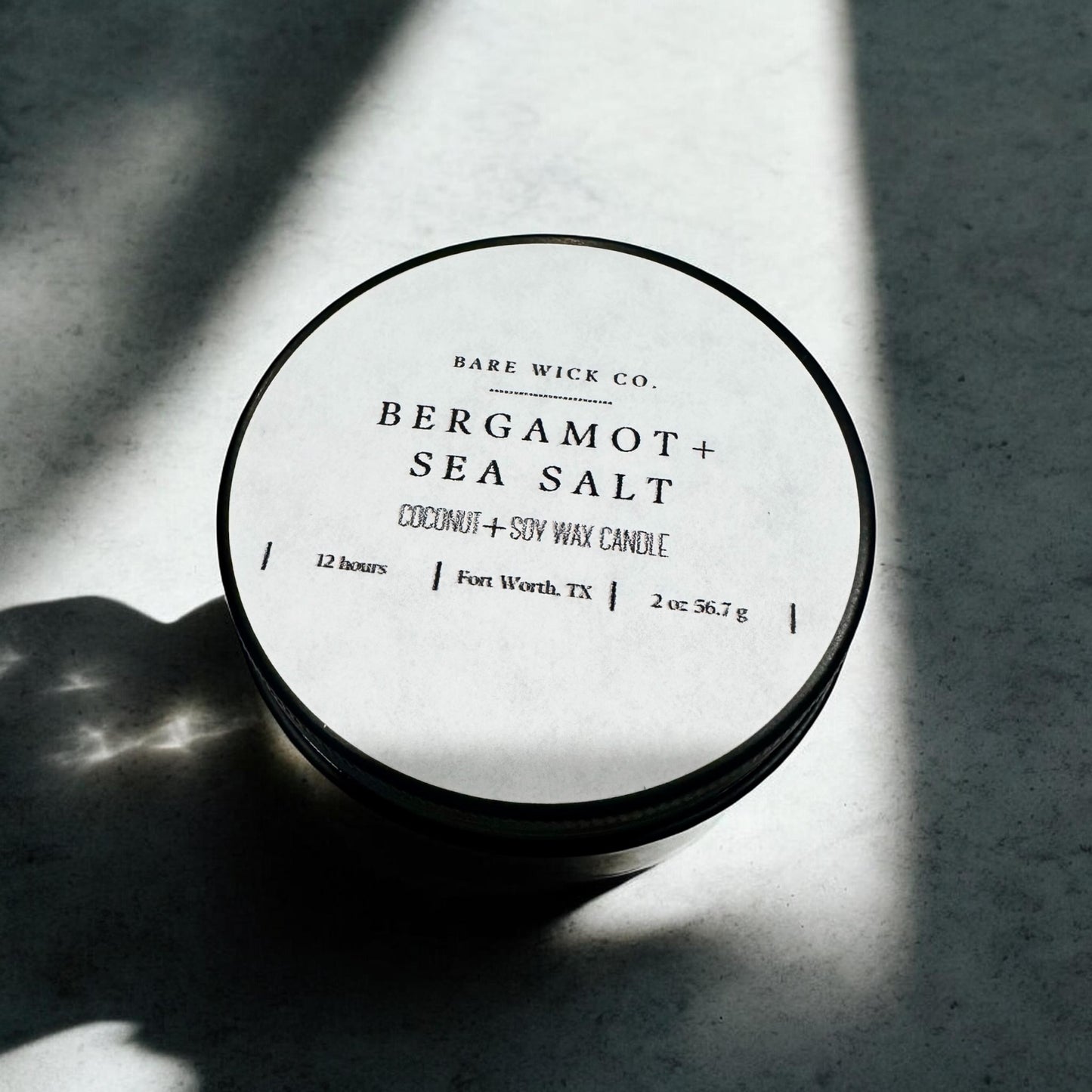 Bergamot + Sea Salt 2 oz Candle