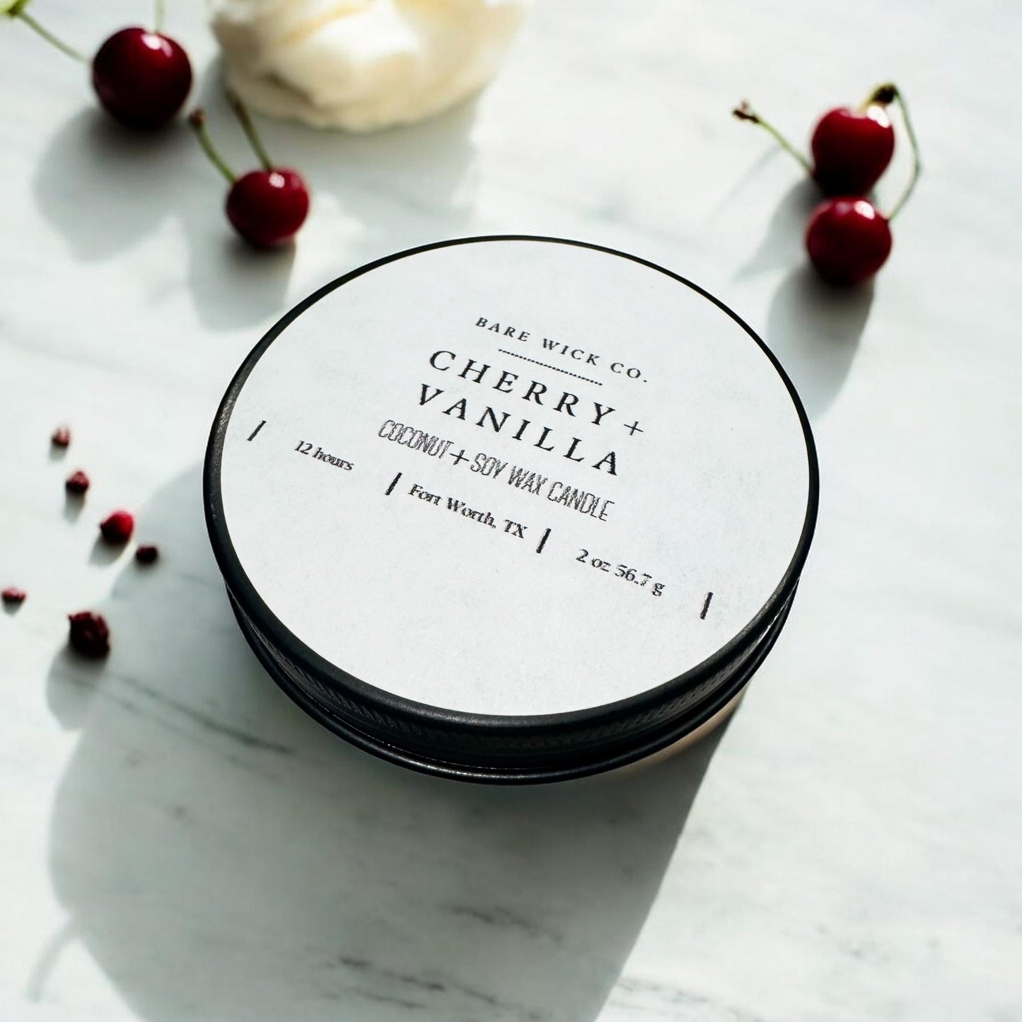 Cherry + Vanilla 2 oz Candle