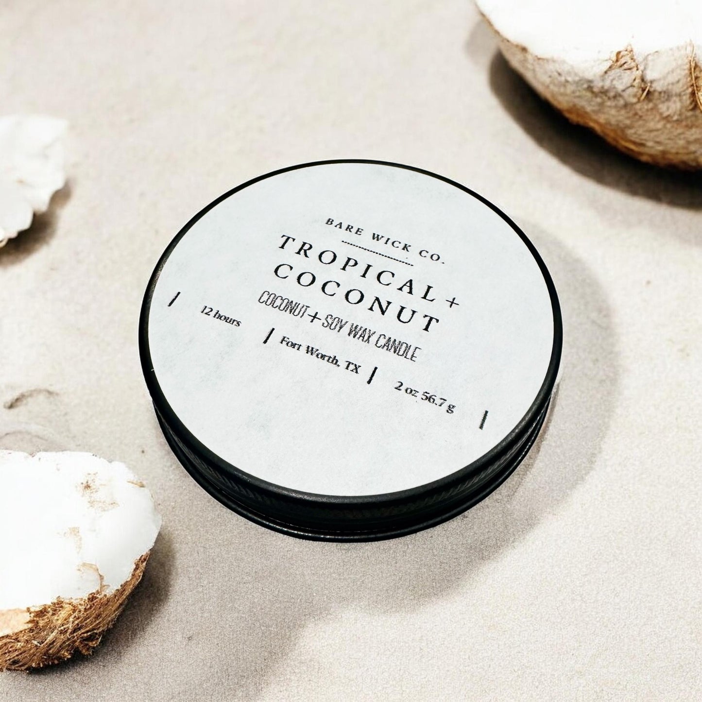 Tropical + Coconut 2 oz Candle