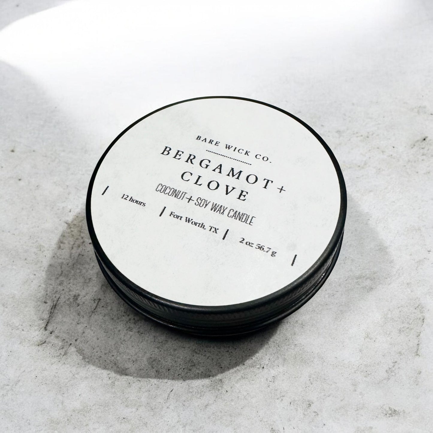 Bergamot + Clove 2 oz Candle