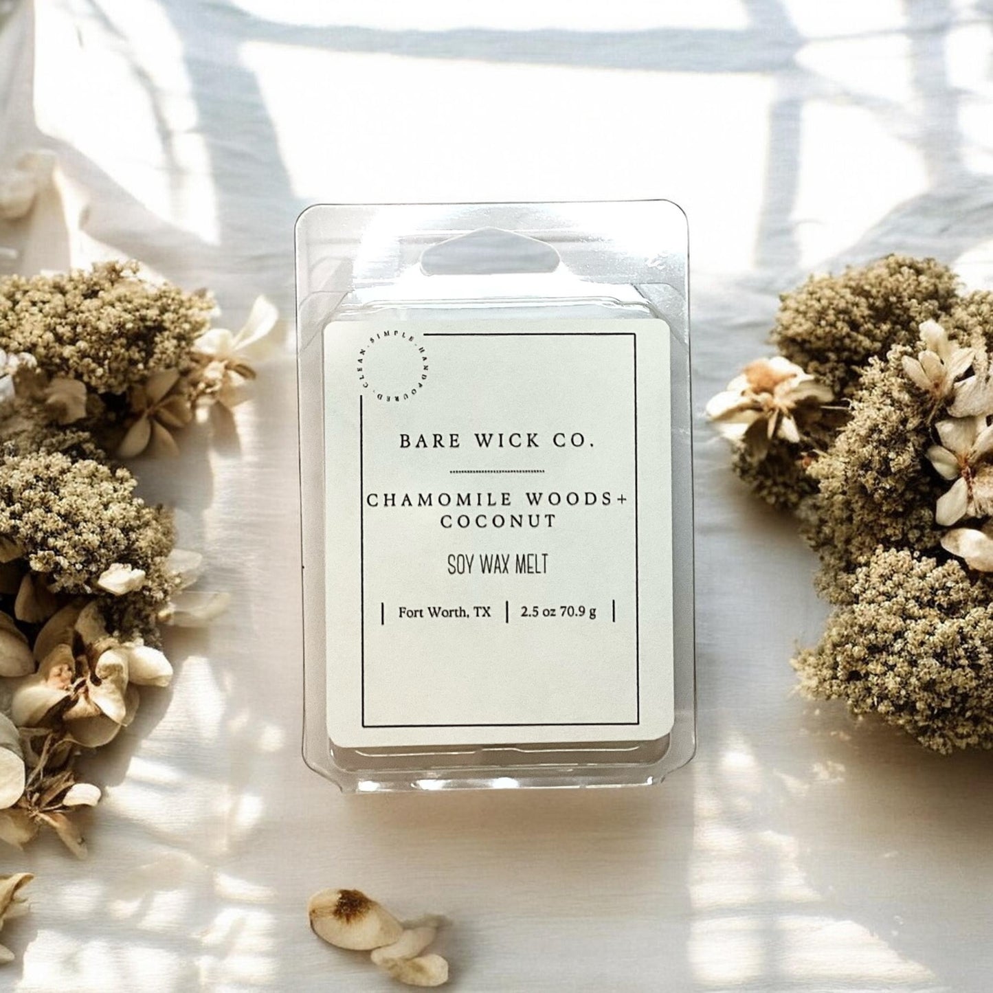 Chamomile Woods + Coconut 2.5 oz Wax Melt