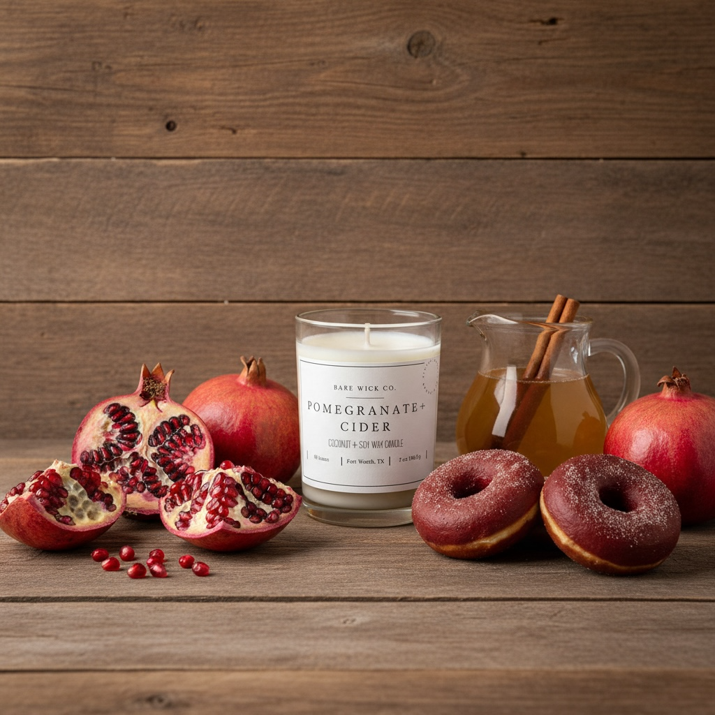 Pomegranate + Cider 7 oz Candle