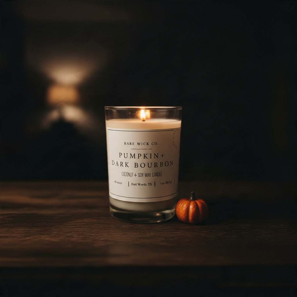 Pumpkin + Dark Bourbon 7 oz Candle