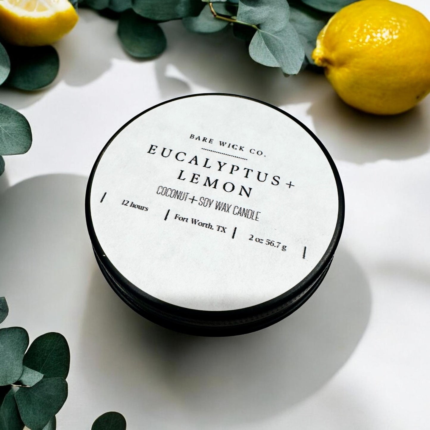 Eucalyptus + Lemon 2 oz Candle