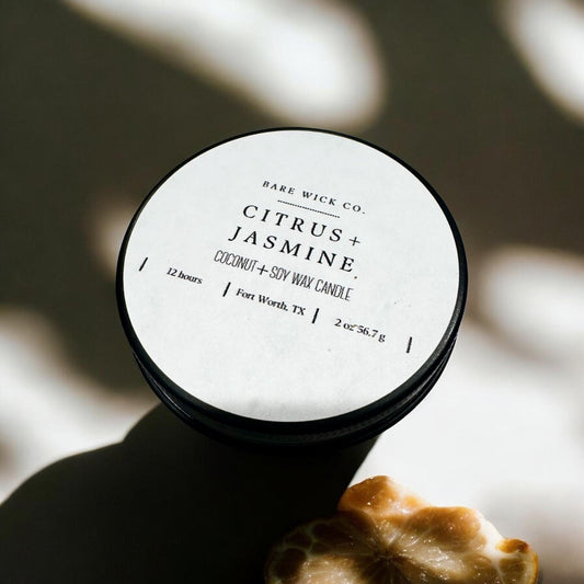 Citrus + Jasmine 2 oz Candle