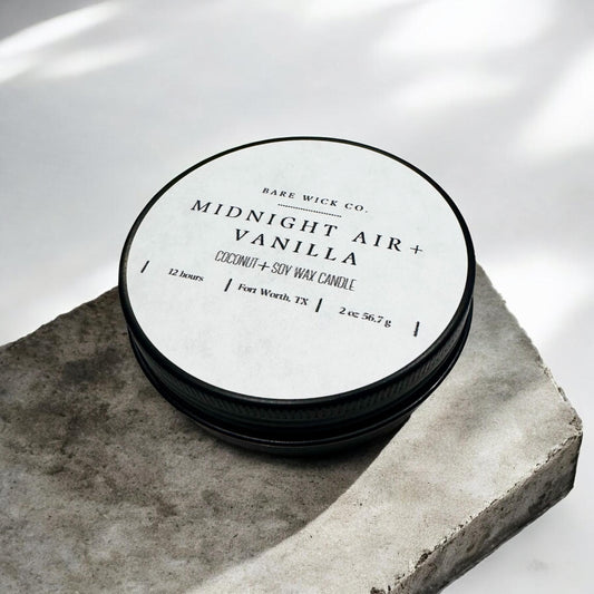 Midnight Air + Vanilla 2 oz Candle