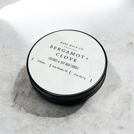 Bergamot + Clove 2 oz Candle