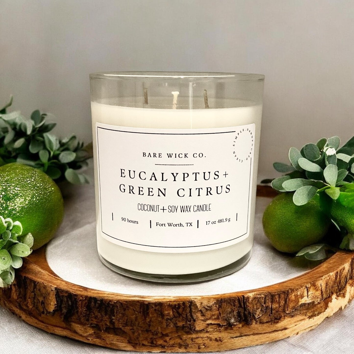 Eucalyptus + Green Citrus 17 oz Candle