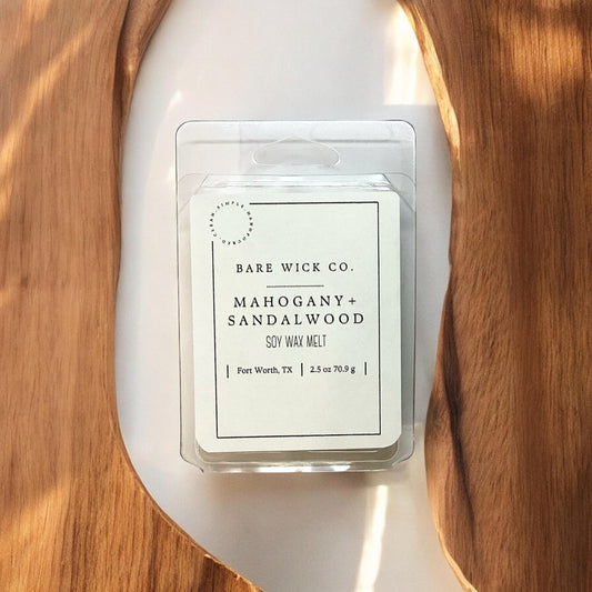 Mahogany + Sandalwood 2.5 oz Wax Melt