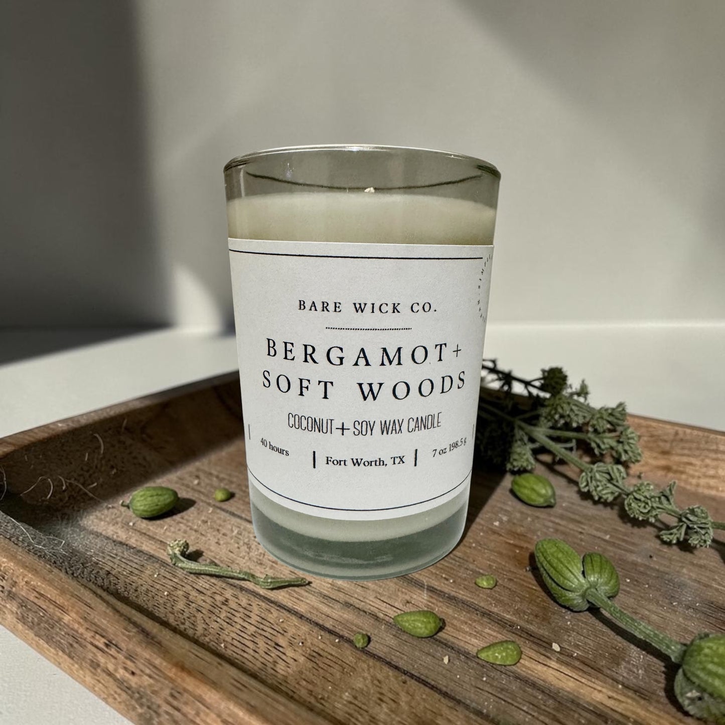 Bergamot + Soft Woods 7 oz Candle