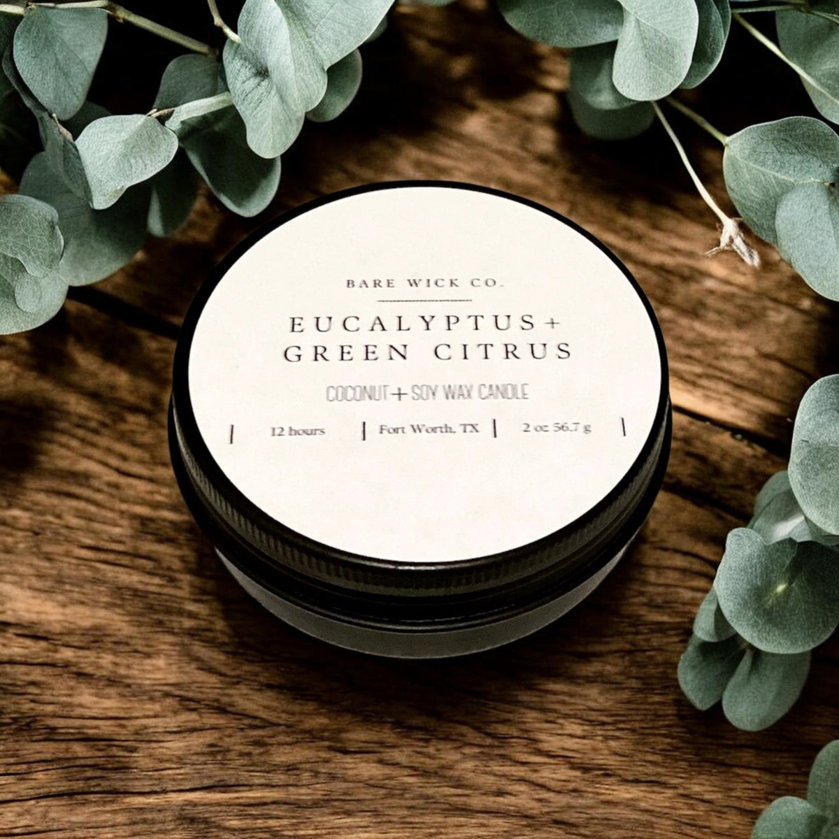 Eucalyptus + Green Citrus 2 oz Candle