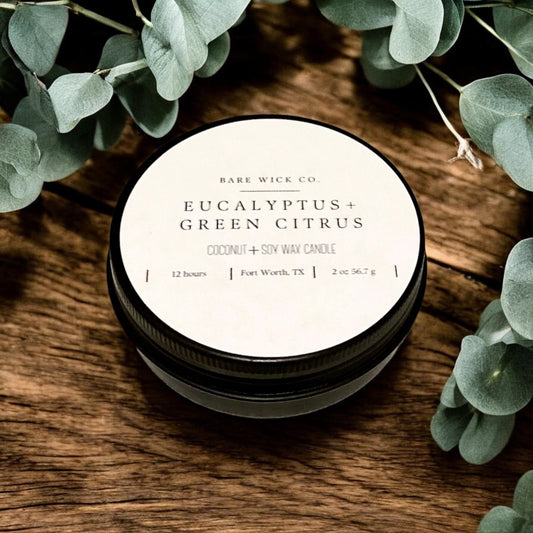 Eucalyptus + Green Citrus 2 oz Candle