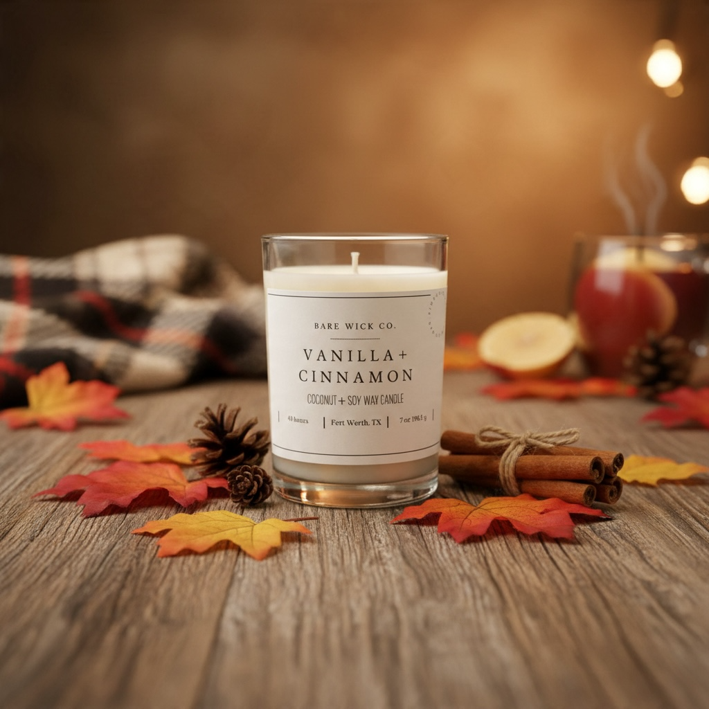 Vanilla + Cinnamon 7 oz Candle